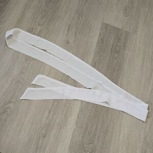 White Fabric Belt Accessory